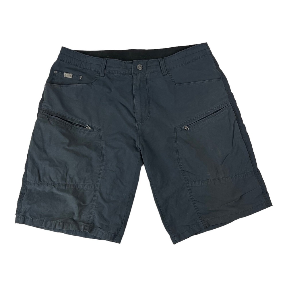 Kuhl Smoke Blue‎ Cotton Nylon Spandex Cargo Shorts Mens Size 38X12